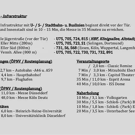Apartment Privat Eller Dusseldorf